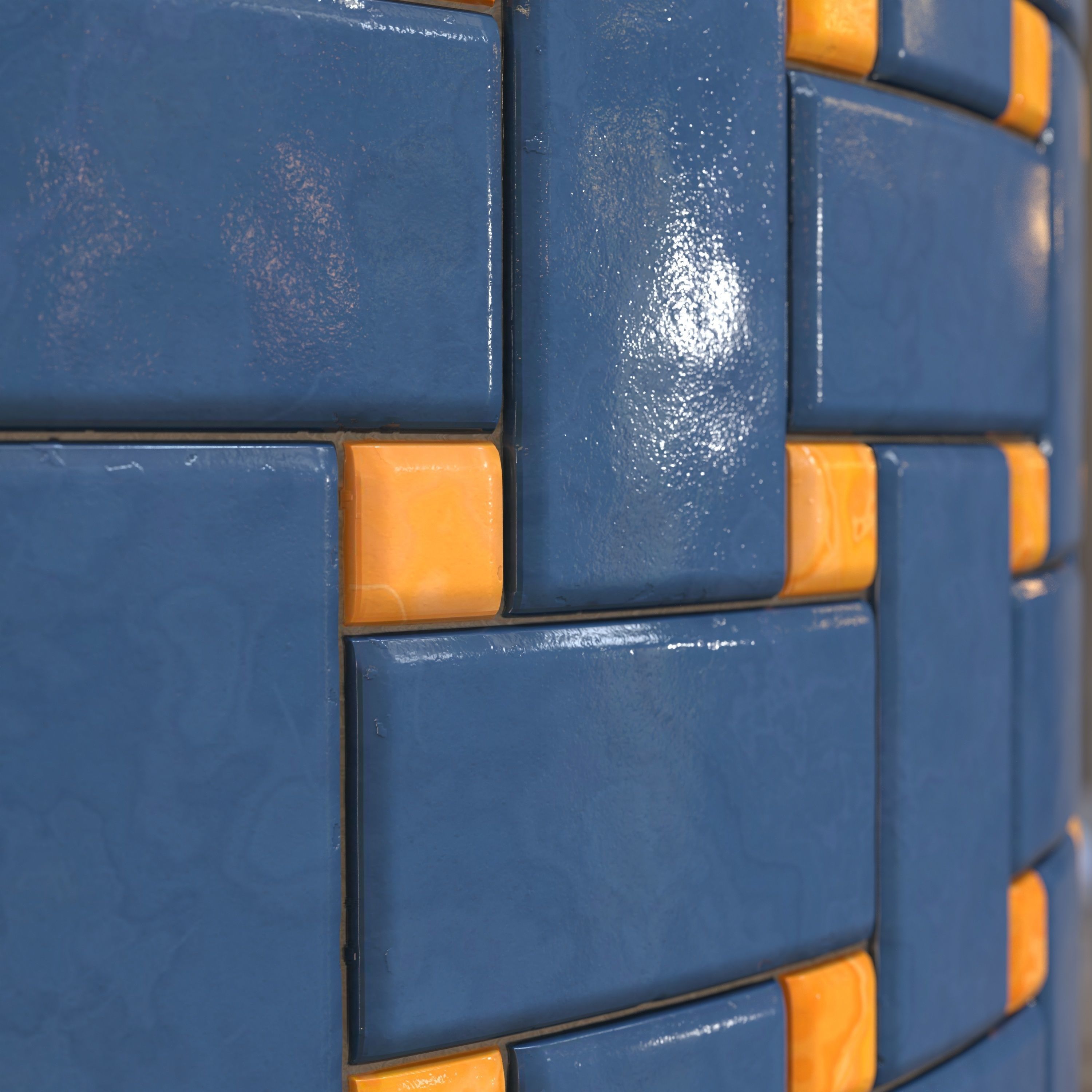 checkerboard tile PBR texture 005 Texture_17