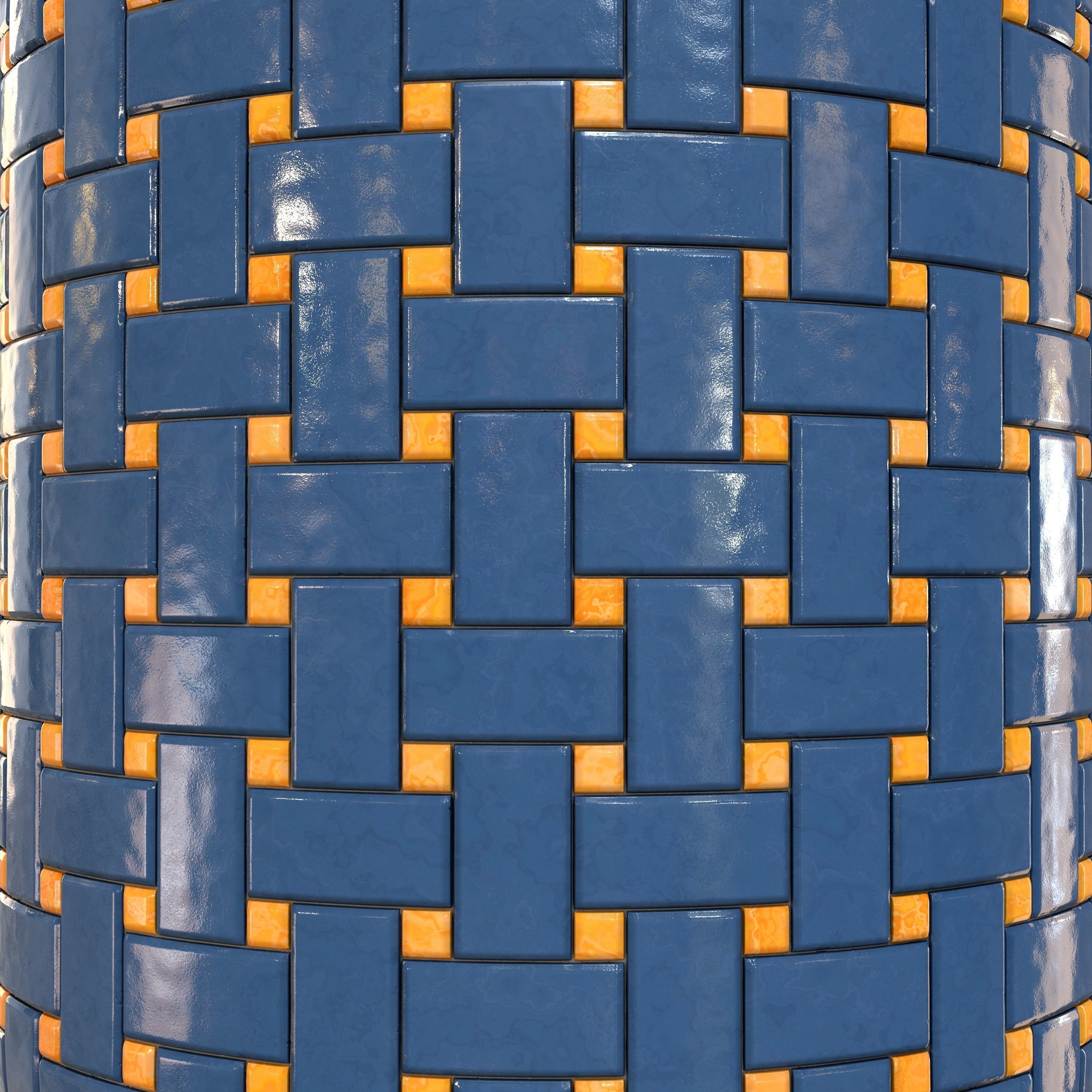 checkerboard tile PBR texture 005 Texture_14