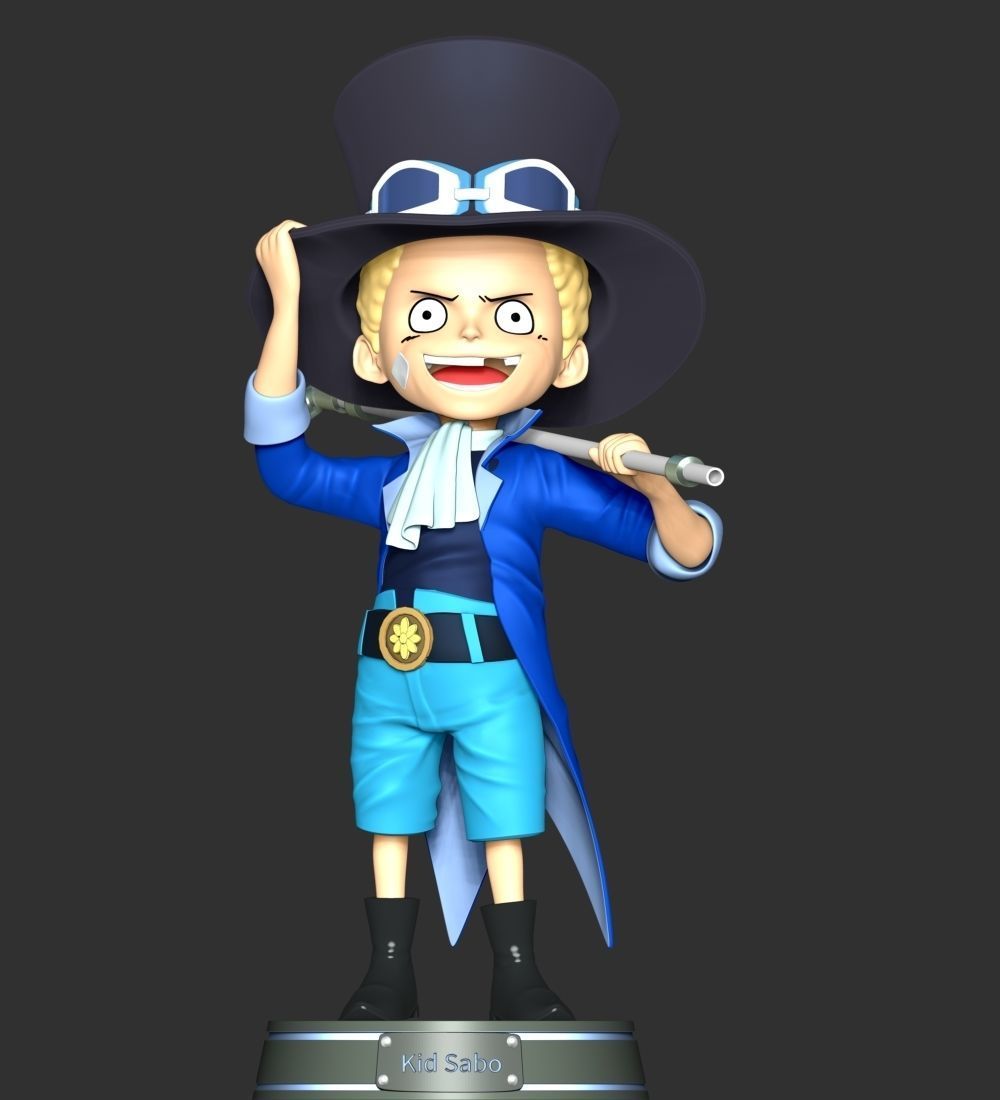 One Piece - Kid Sabo 3D print model_1