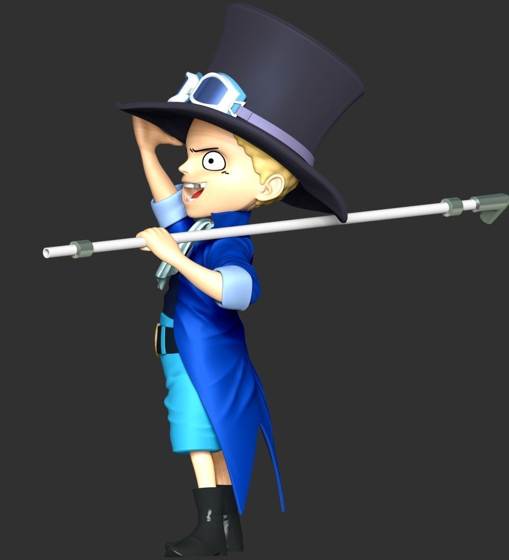 One Piece - Kid Sabo 3D print model_5