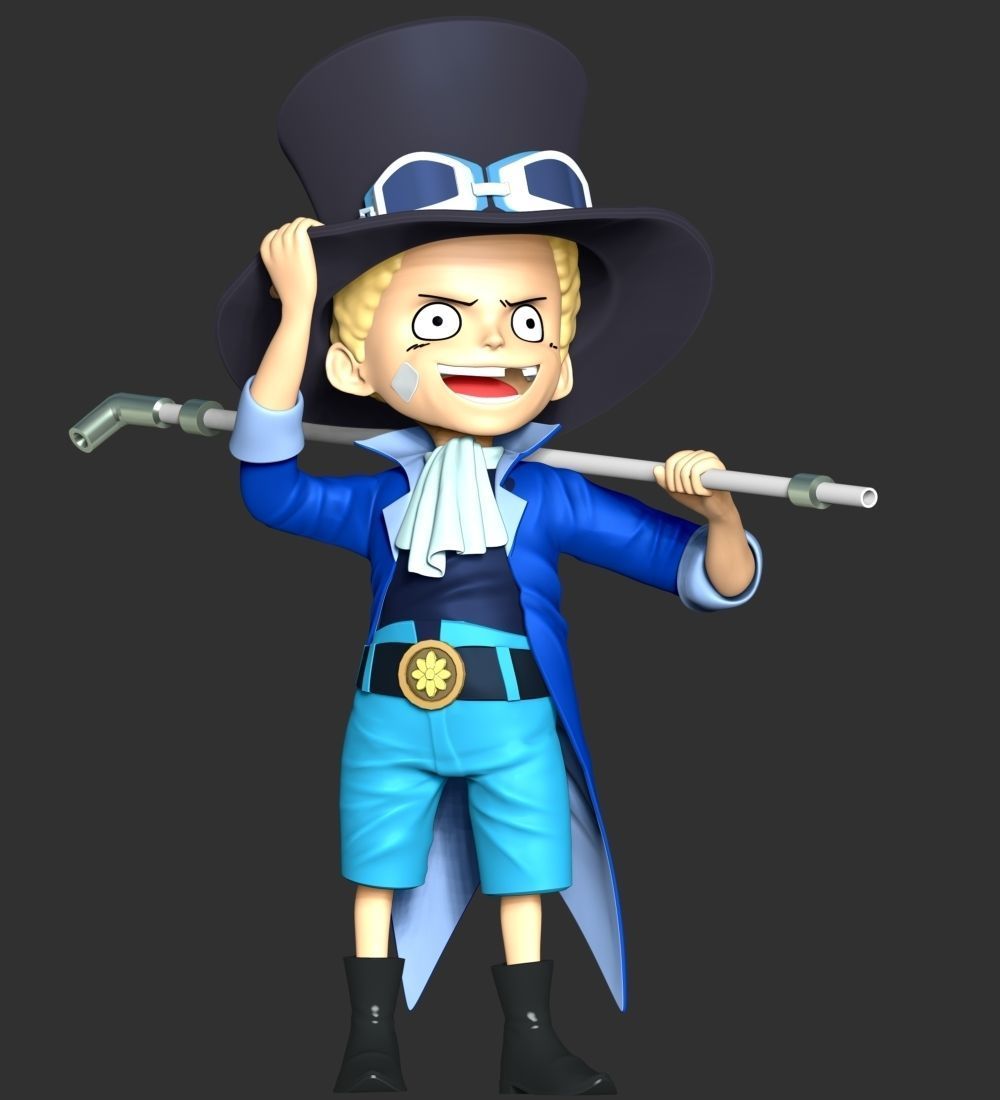 One Piece - Kid Sabo 3D print model_2