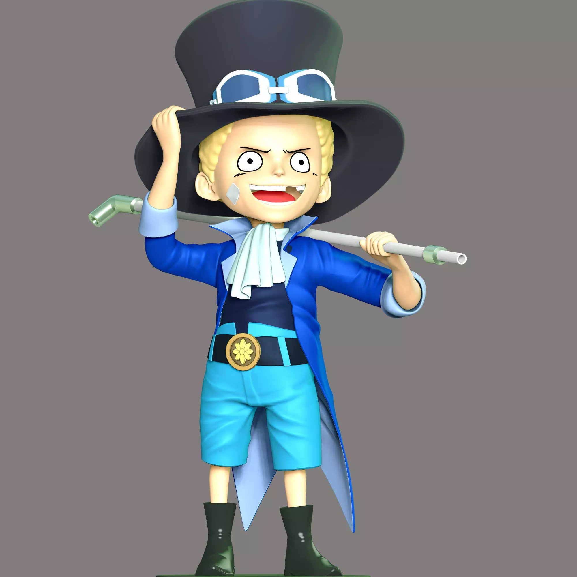 One Piece - Kid Sabo 3D print model_0