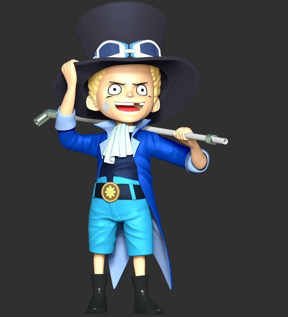 One Piece - Kid Sabo 3D print model_8