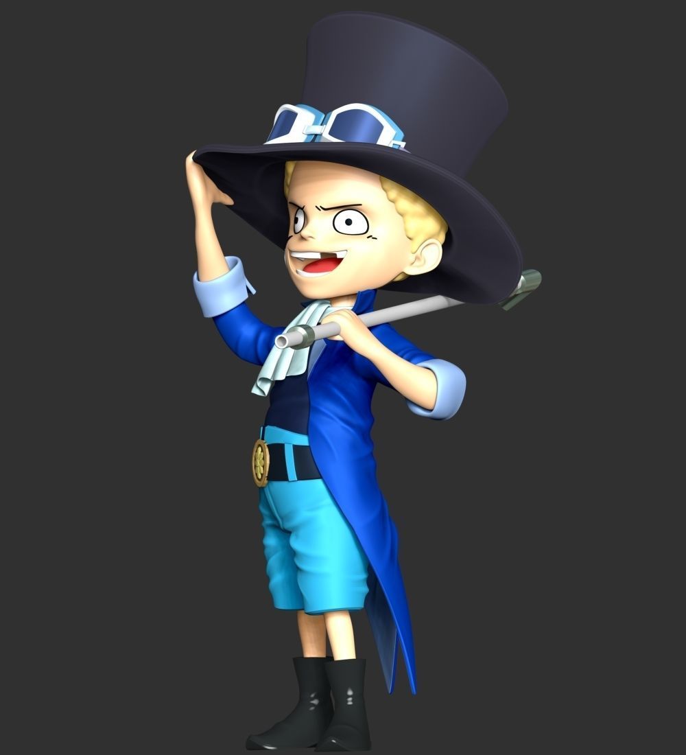 One Piece - Kid Sabo 3D print model_3