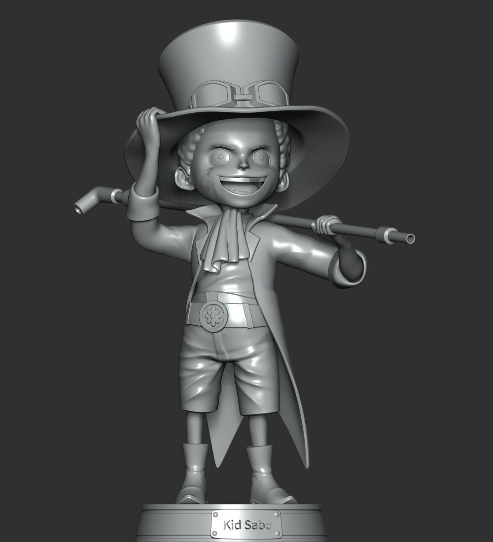 One Piece - Kid Sabo 3D print model_4