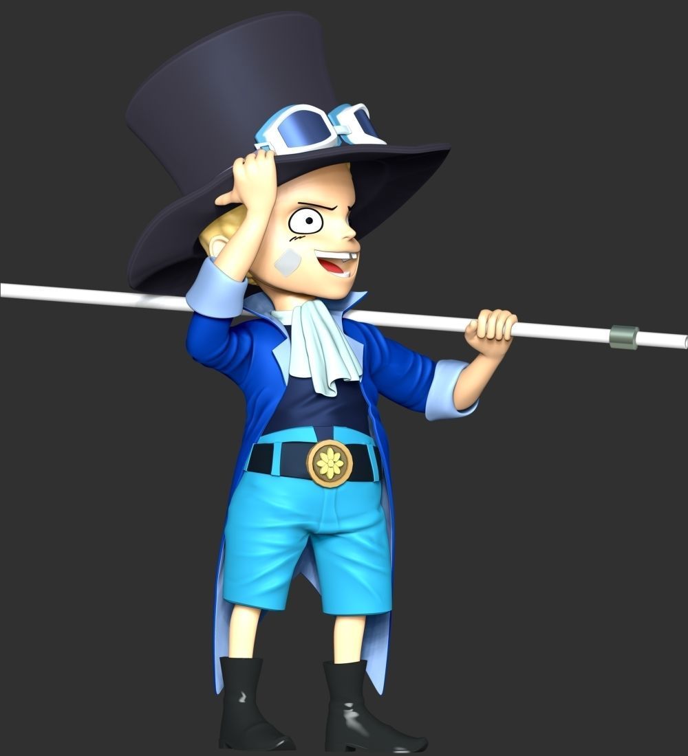One Piece - Kid Sabo 3D print model_6
