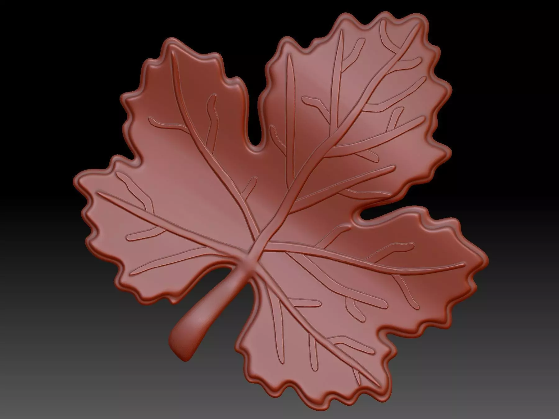 Maple leaf 3D print model