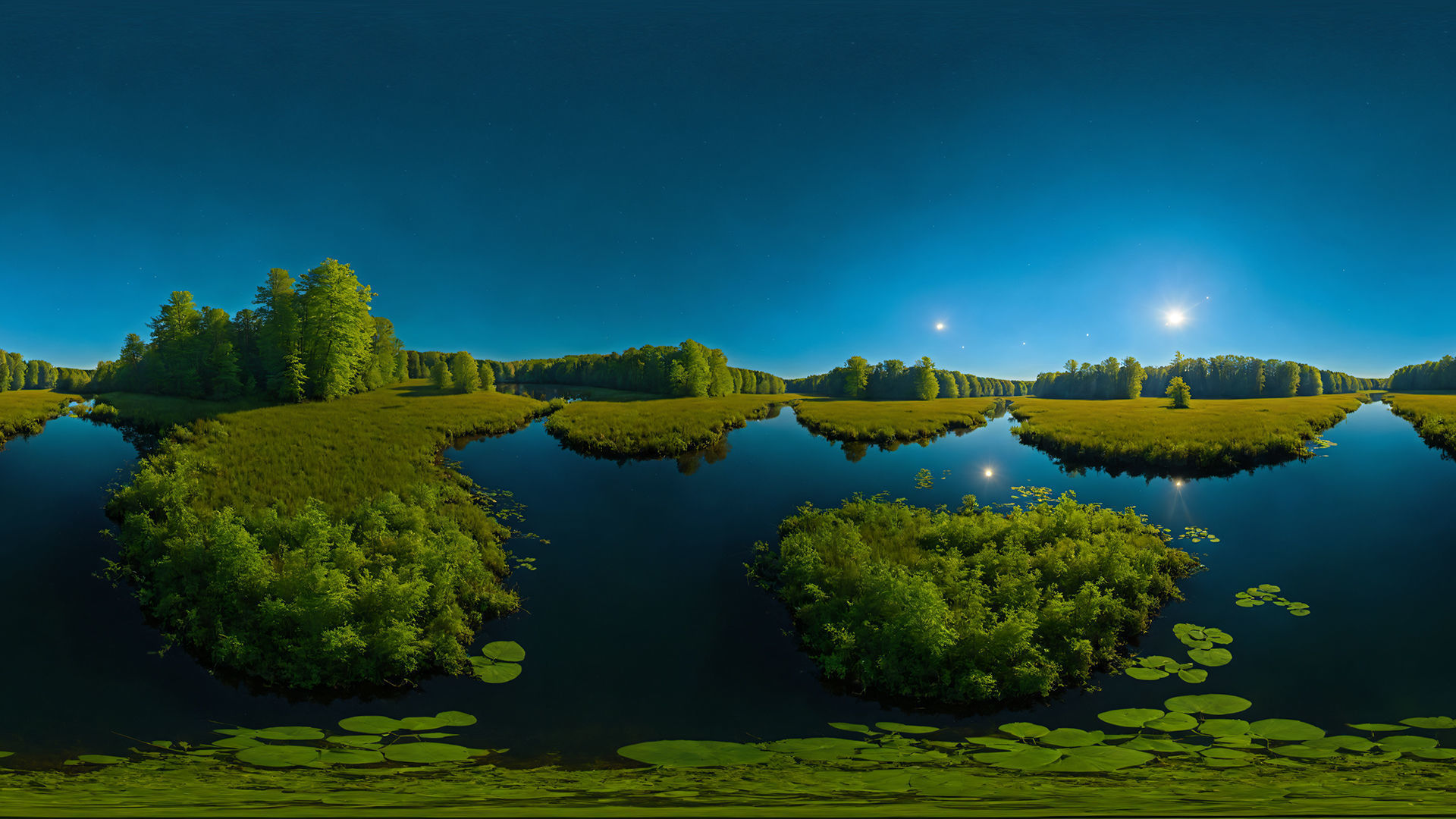 HDRI Swamps and Wetlands Low-poly 3D model_5