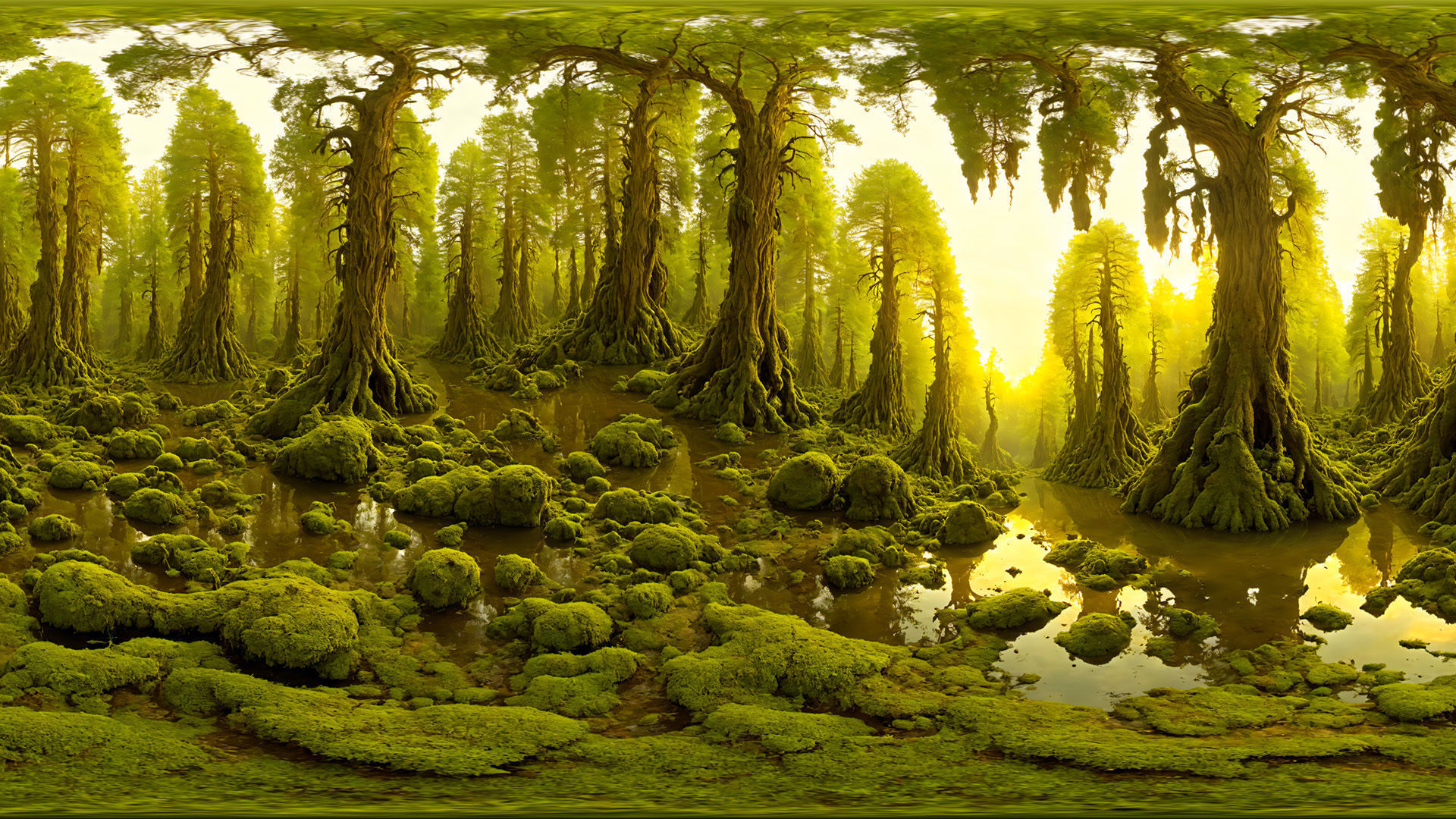 HDRI Swamps and Wetlands Low-poly 3D model_12