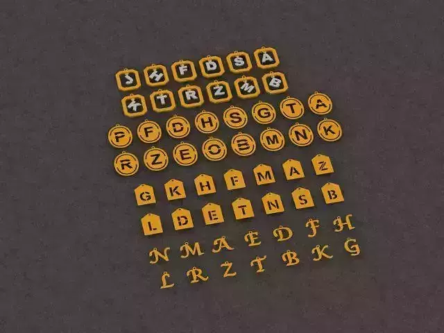 Alphabet English Necklaces