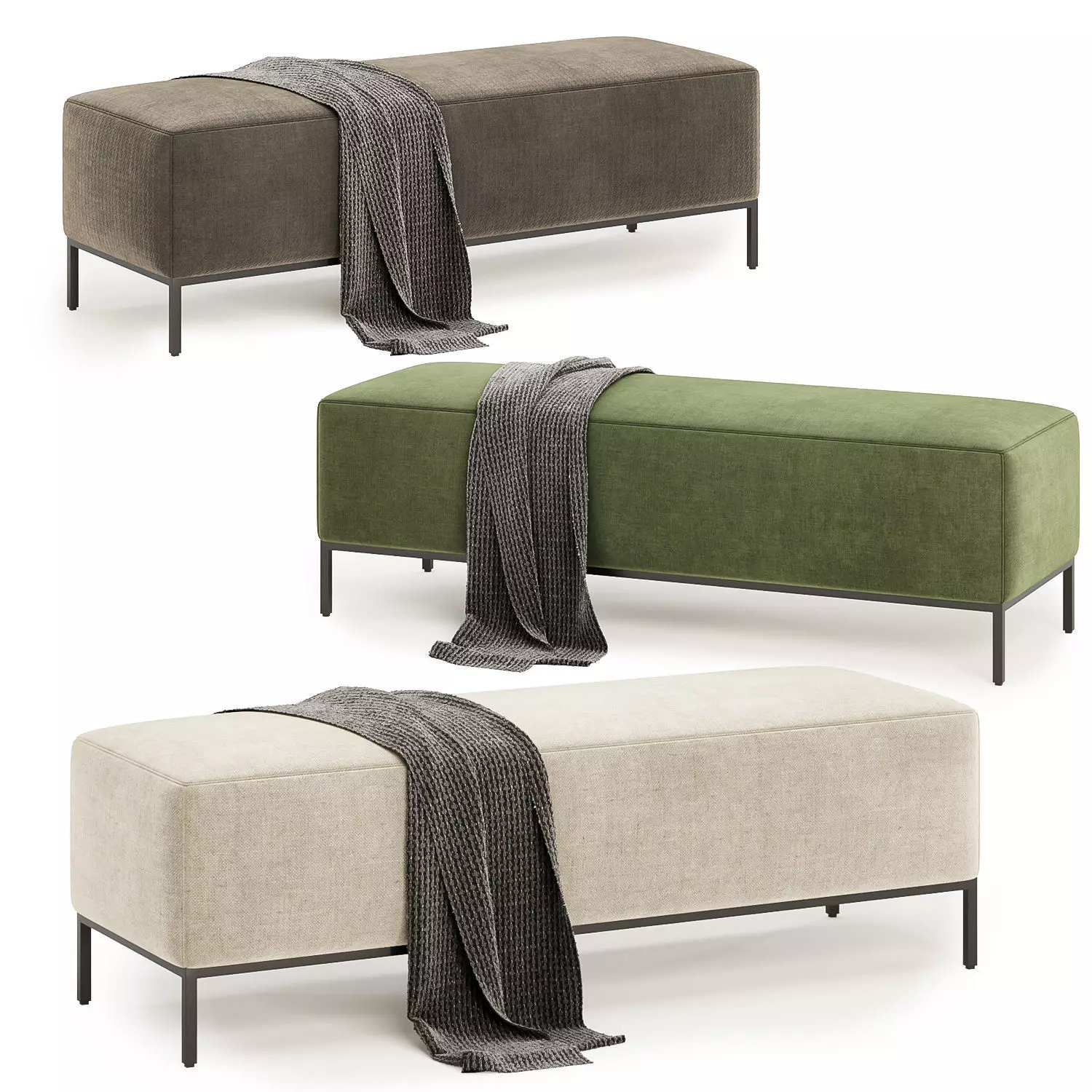 miller bench 3D model_0