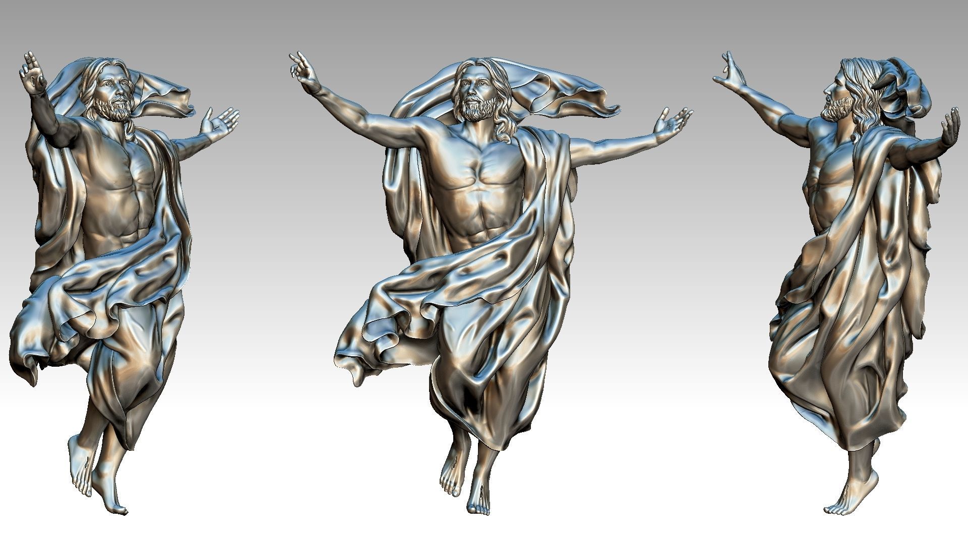 The Ascension of Jesus Christ 3D print model_7