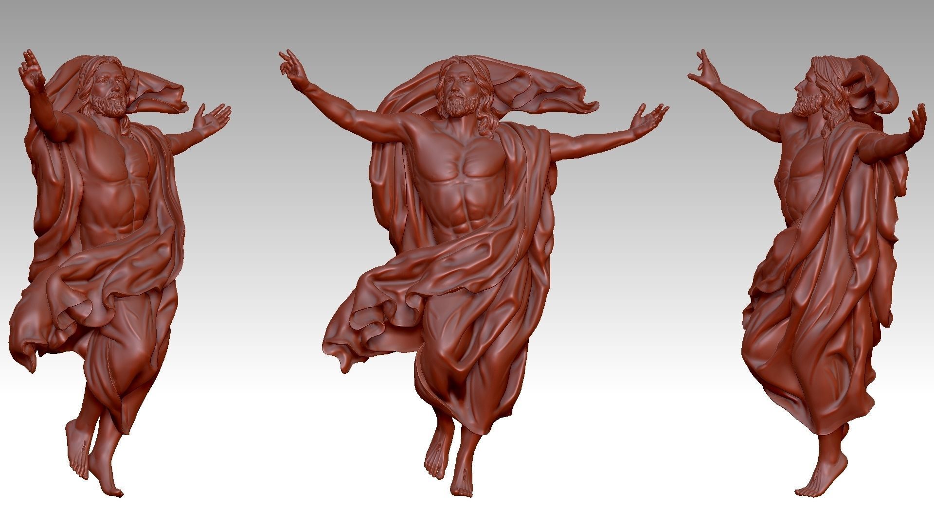 The Ascension of Jesus Christ 3D print model_8
