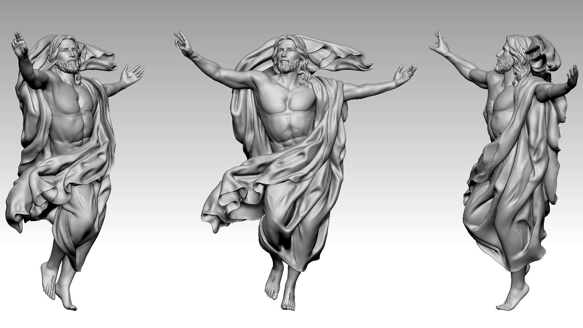 The Ascension of Jesus Christ 3D print model_2