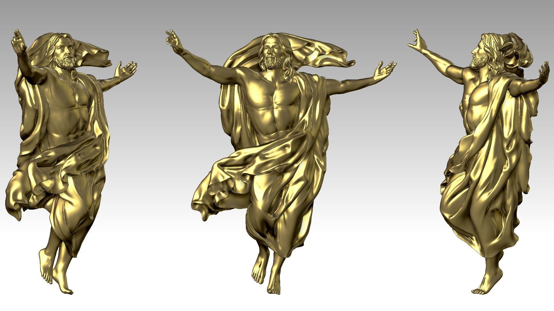 The Ascension of Jesus Christ 3D print model_10