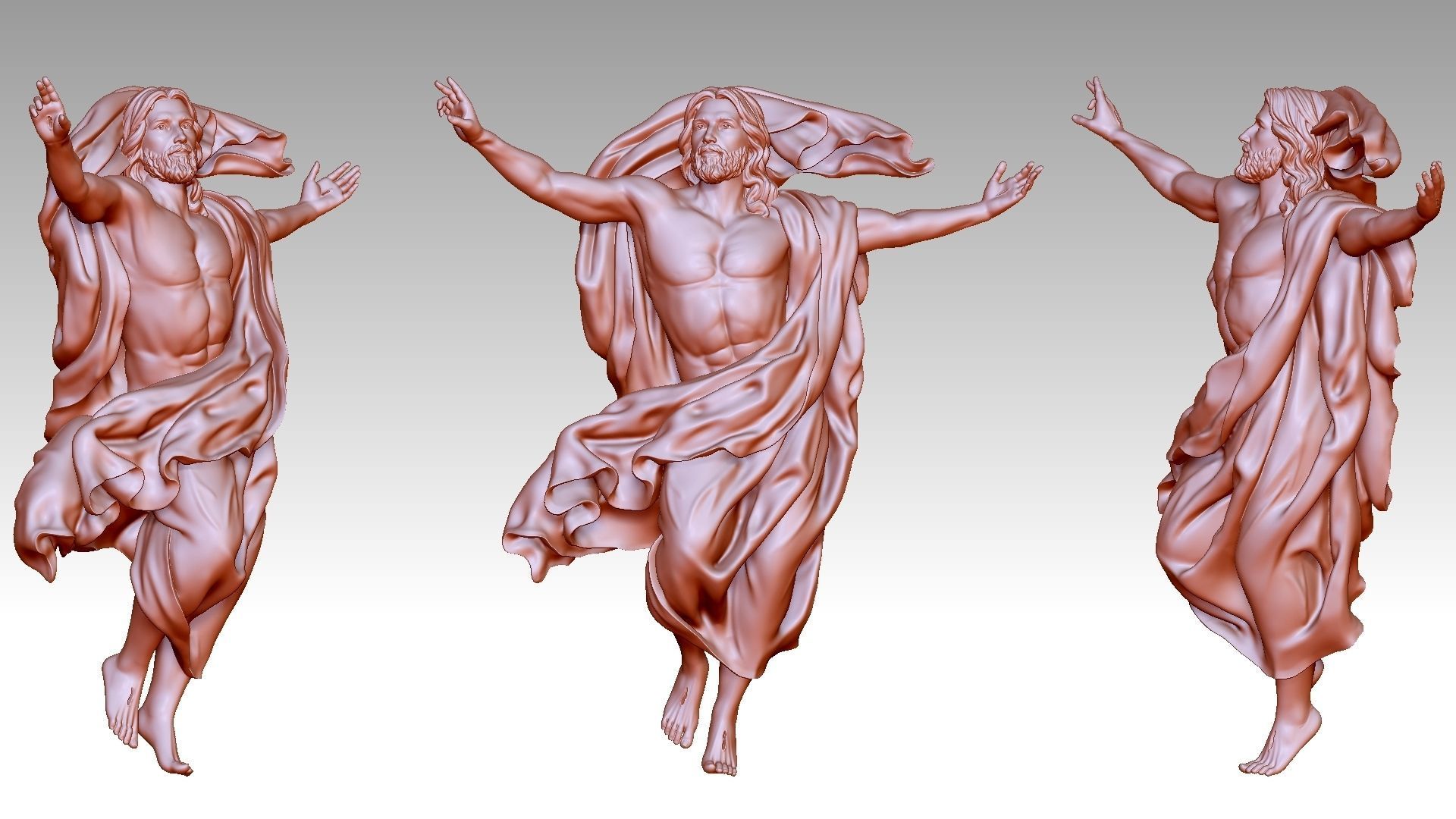 The Ascension of Jesus Christ 3D print model_11