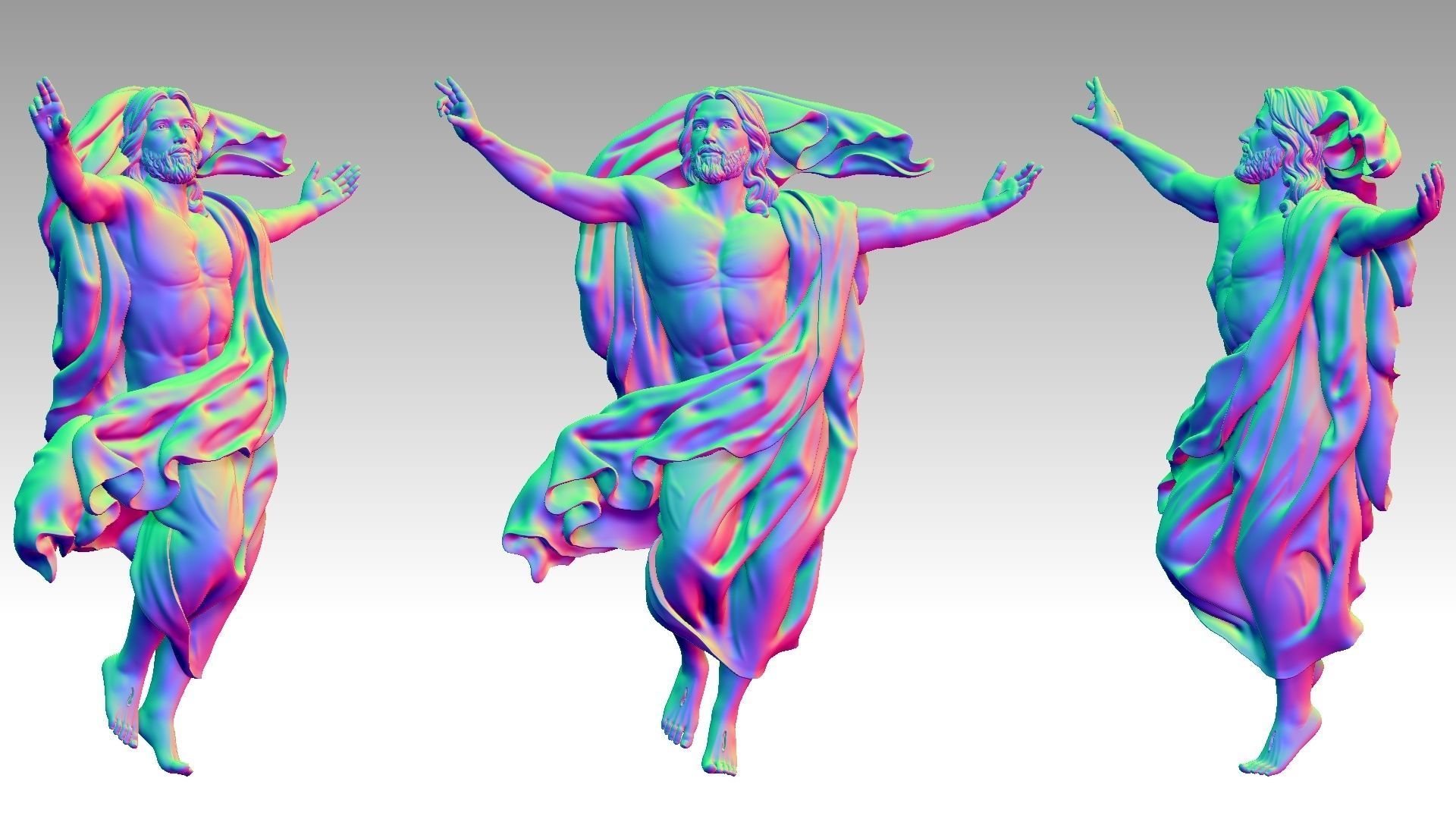 The Ascension of Jesus Christ 3D print model_3