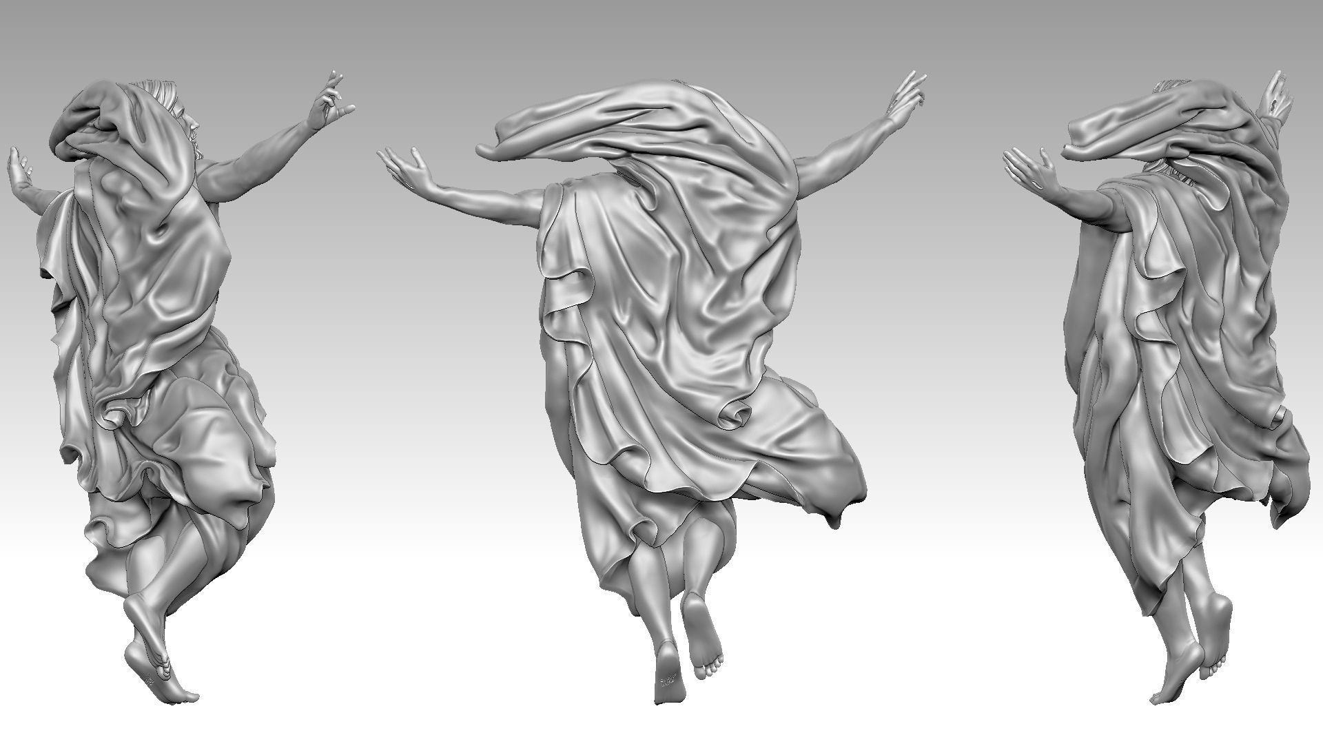 The Ascension of Jesus Christ 3D print model_6