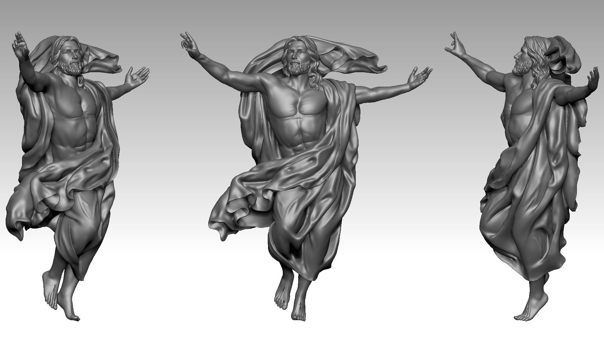 The Ascension of Jesus Christ 3D print model_4