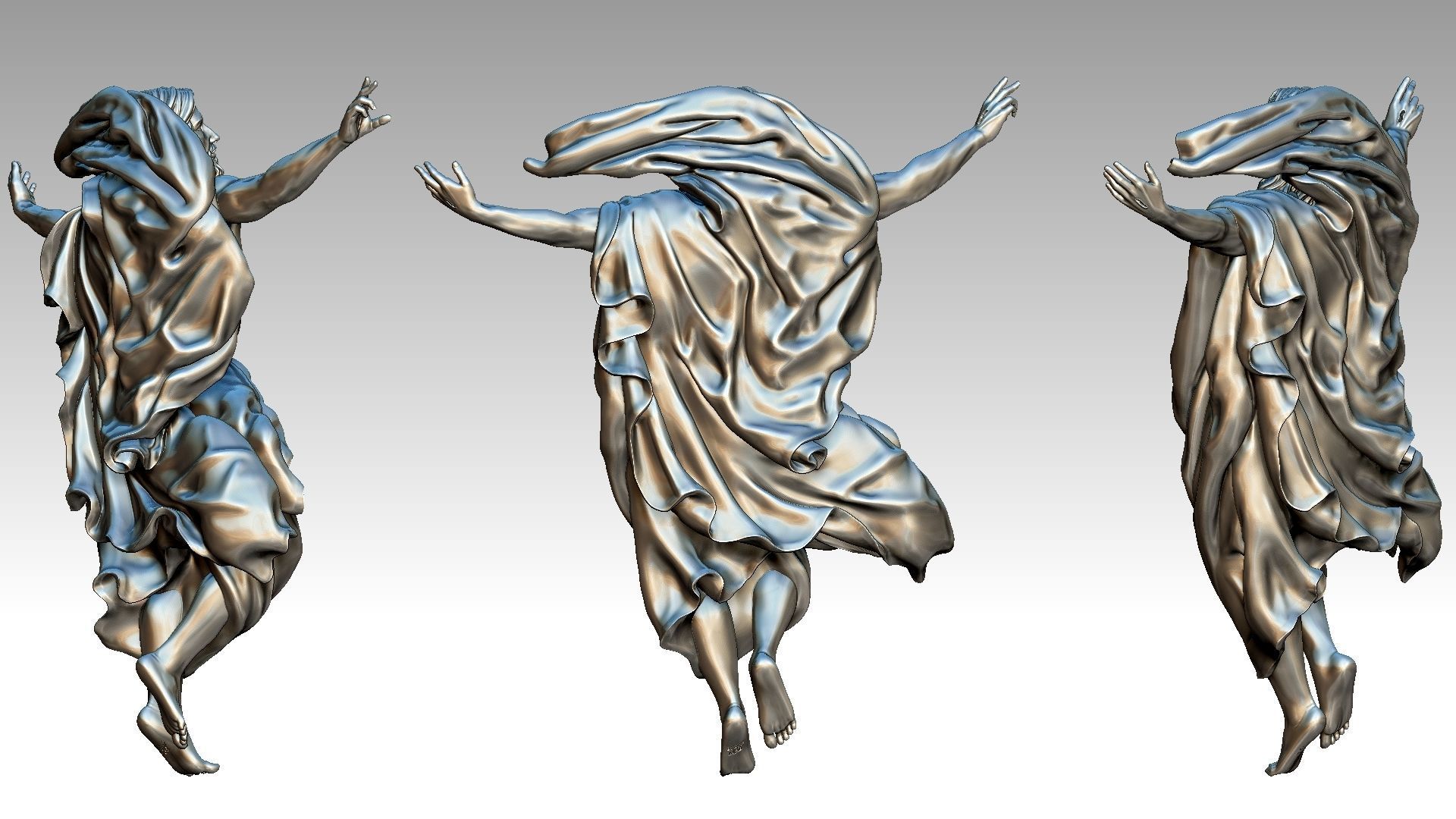The Ascension of Jesus Christ 3D print model_5