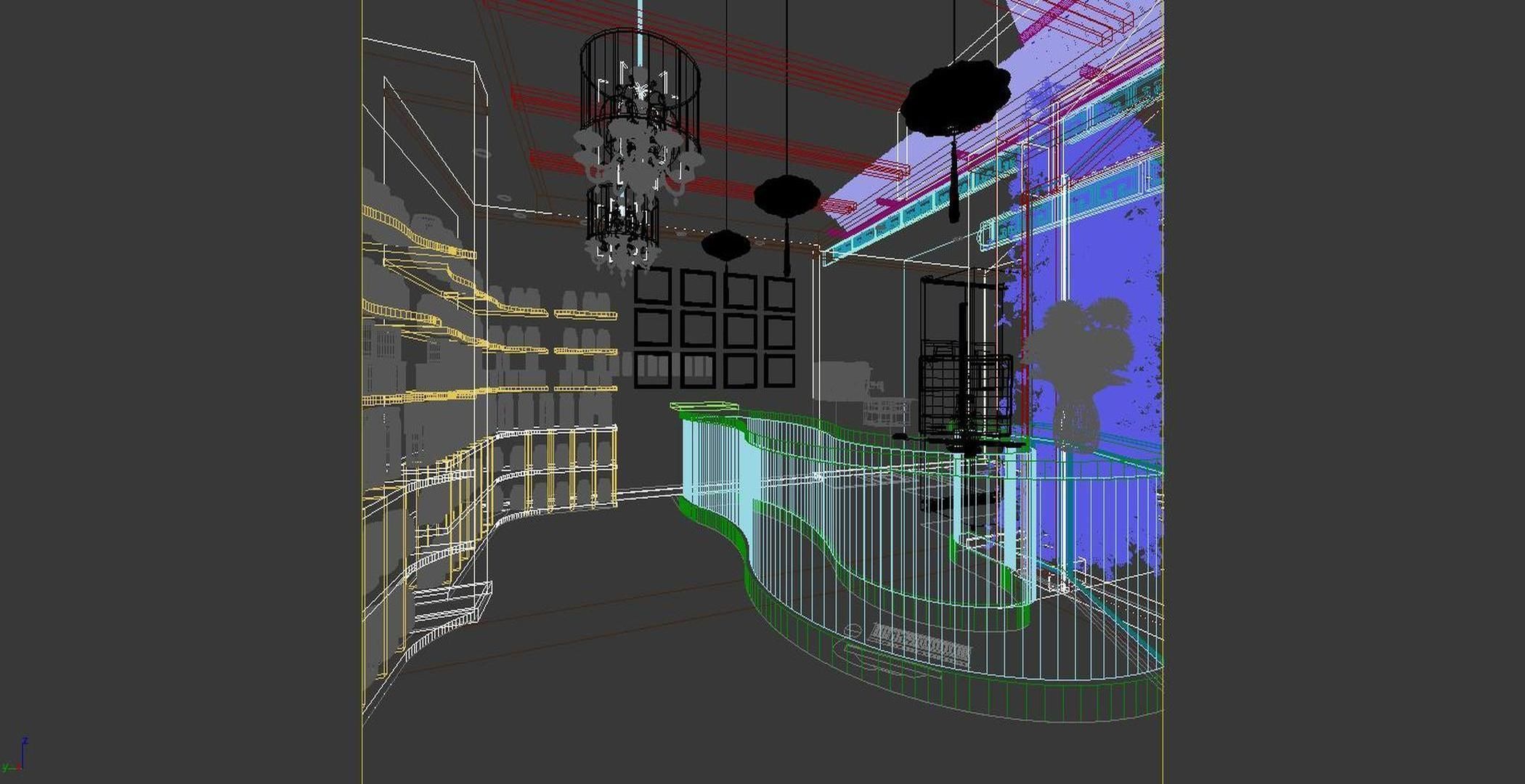 Boutique facade store 3D model_6