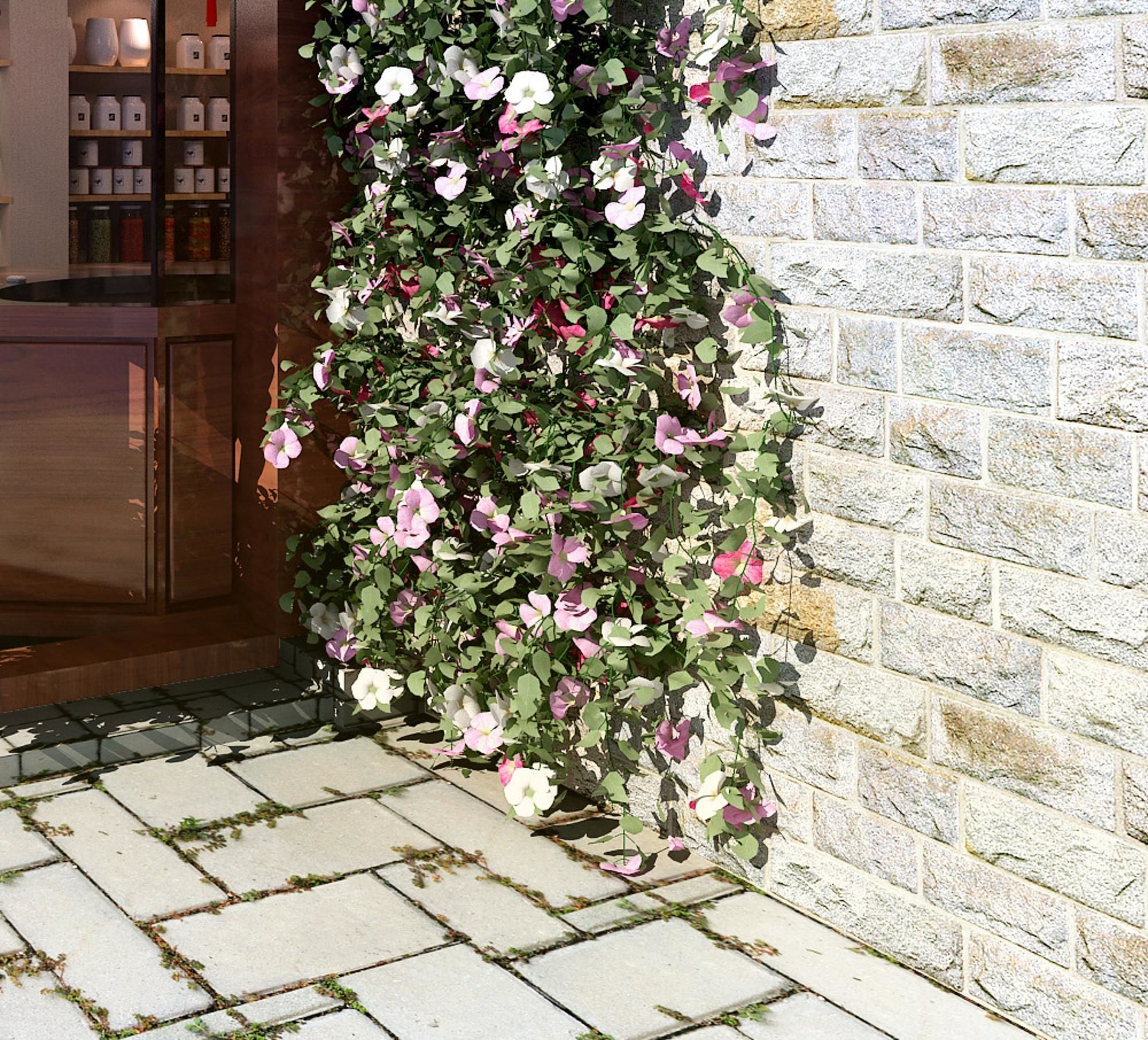 Boutique facade store 3D model_2