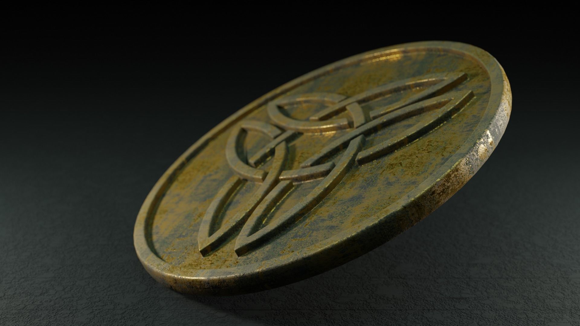 Celtic Coin Collection pt1 Low-poly 3D model_9