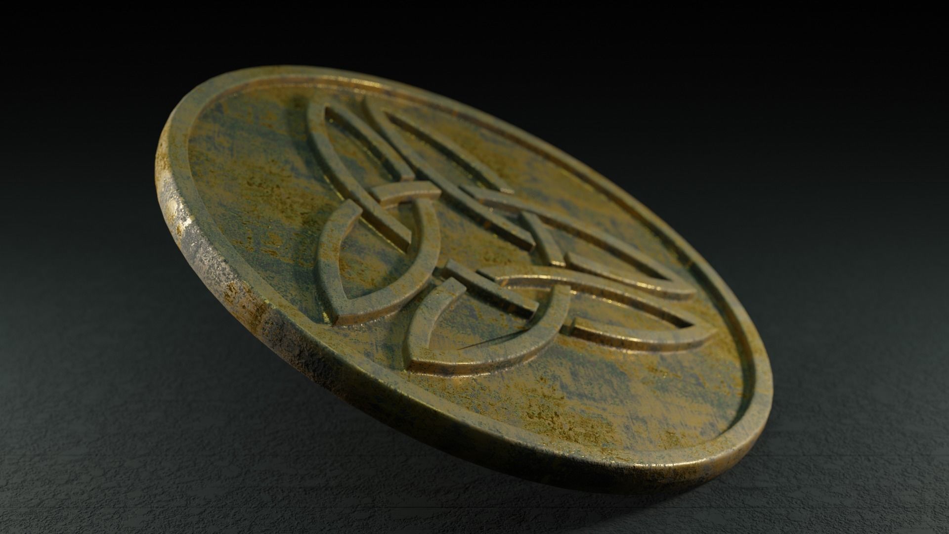 Celtic Coin Collection pt1 Low-poly 3D model_8