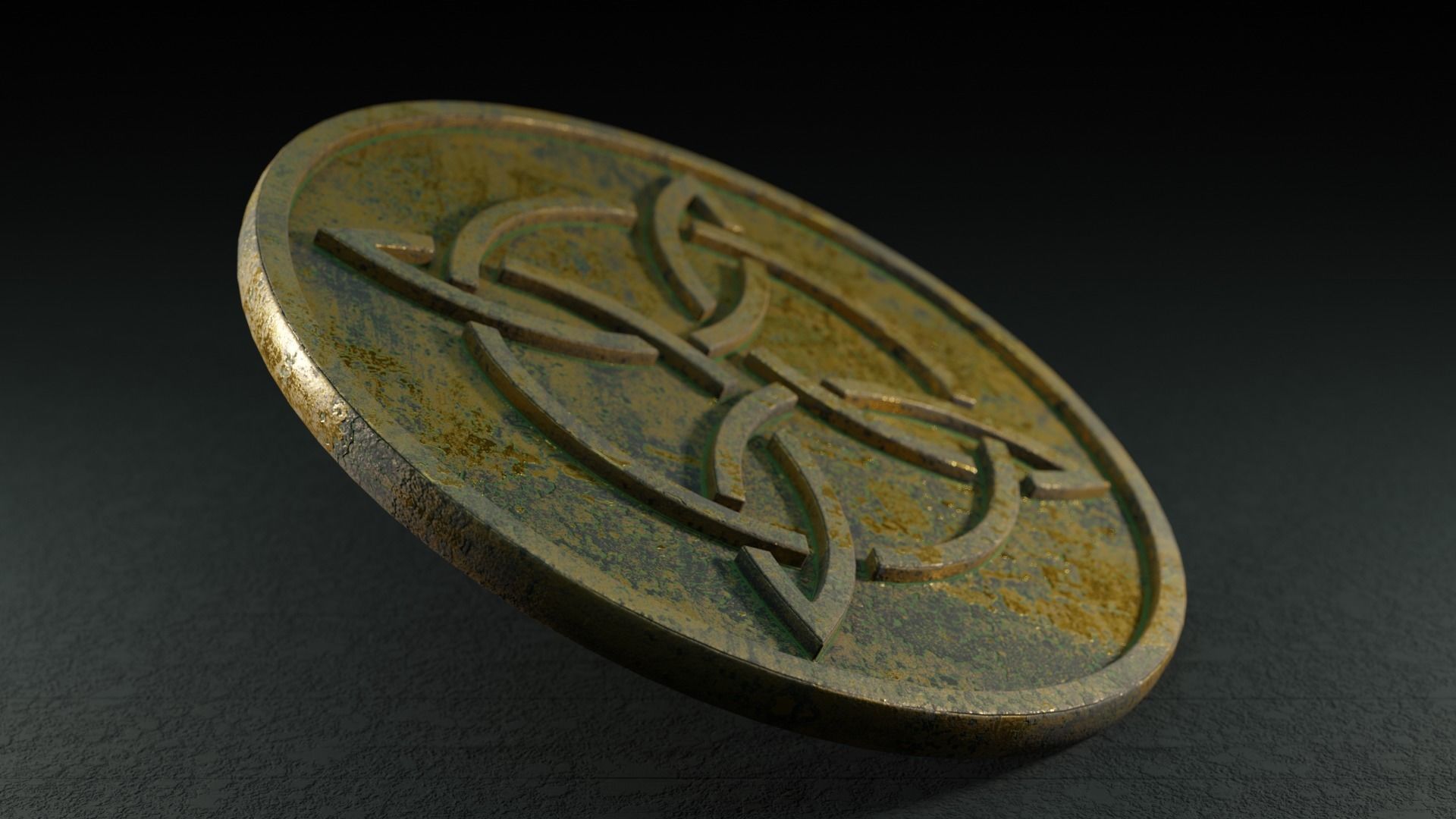 Celtic Coin Collection pt1 Low-poly 3D model_5