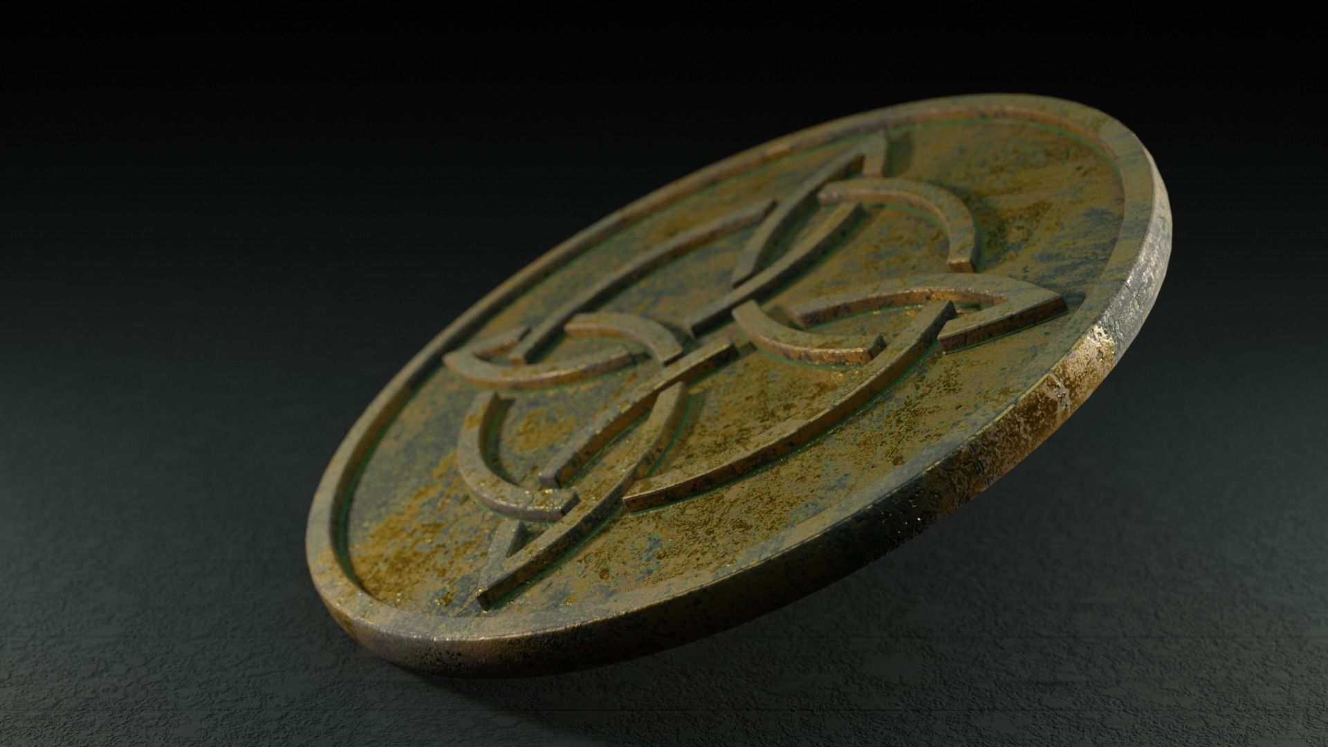 Celtic Coin Collection pt1 Low-poly 3D model_6