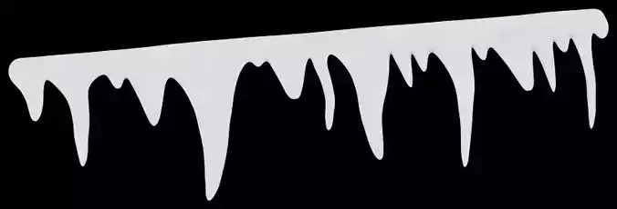 Ornament icicle 3D print model