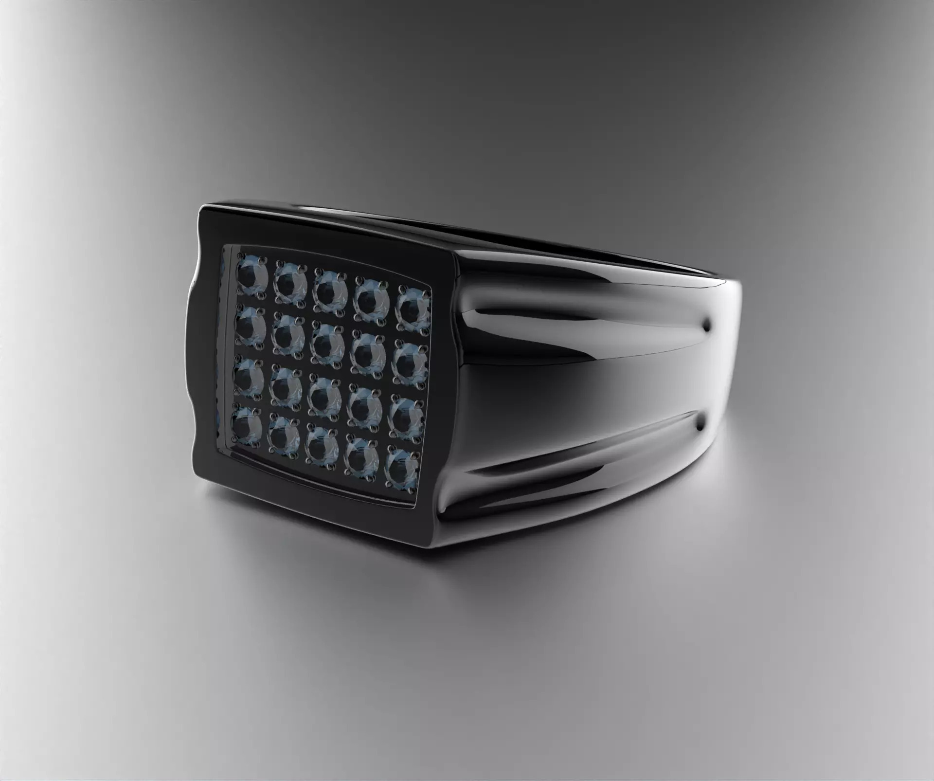 Stainless Ring Low Poly 3D Model for WebGL and 3d Printing Ready 3D print model_0