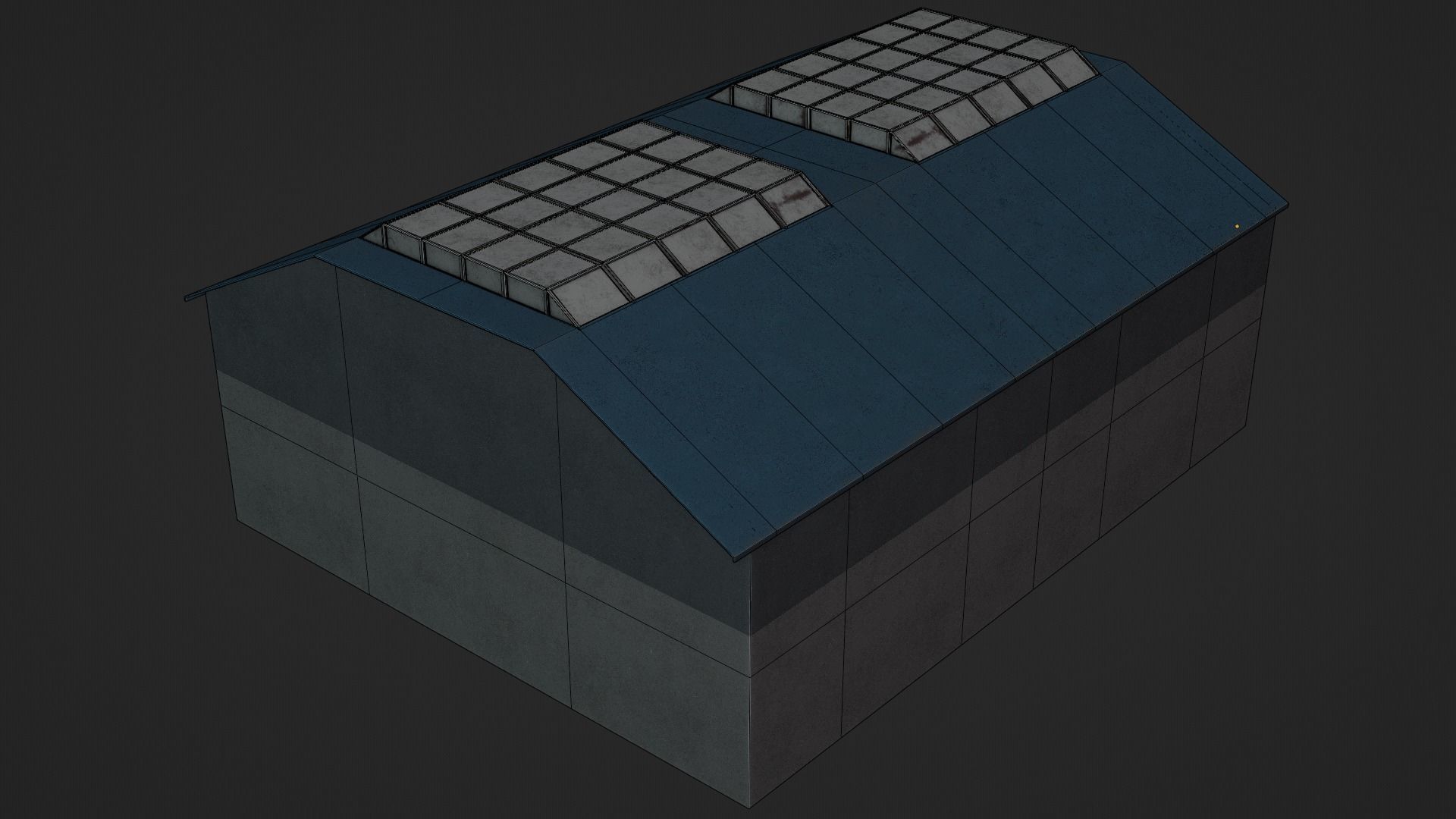 Car Garage Autoservice Building Low-poly 3D model_18