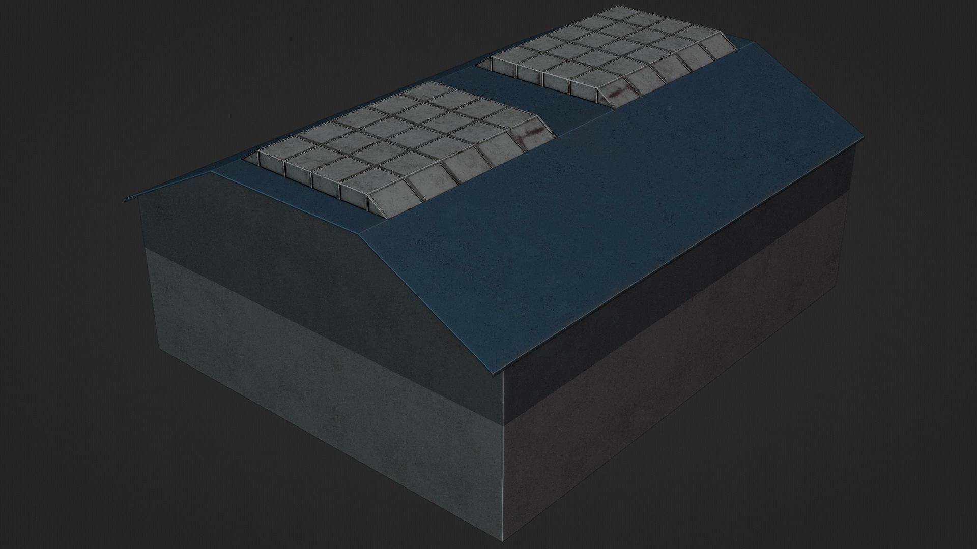 Car Garage Autoservice Building Low-poly 3D model_17