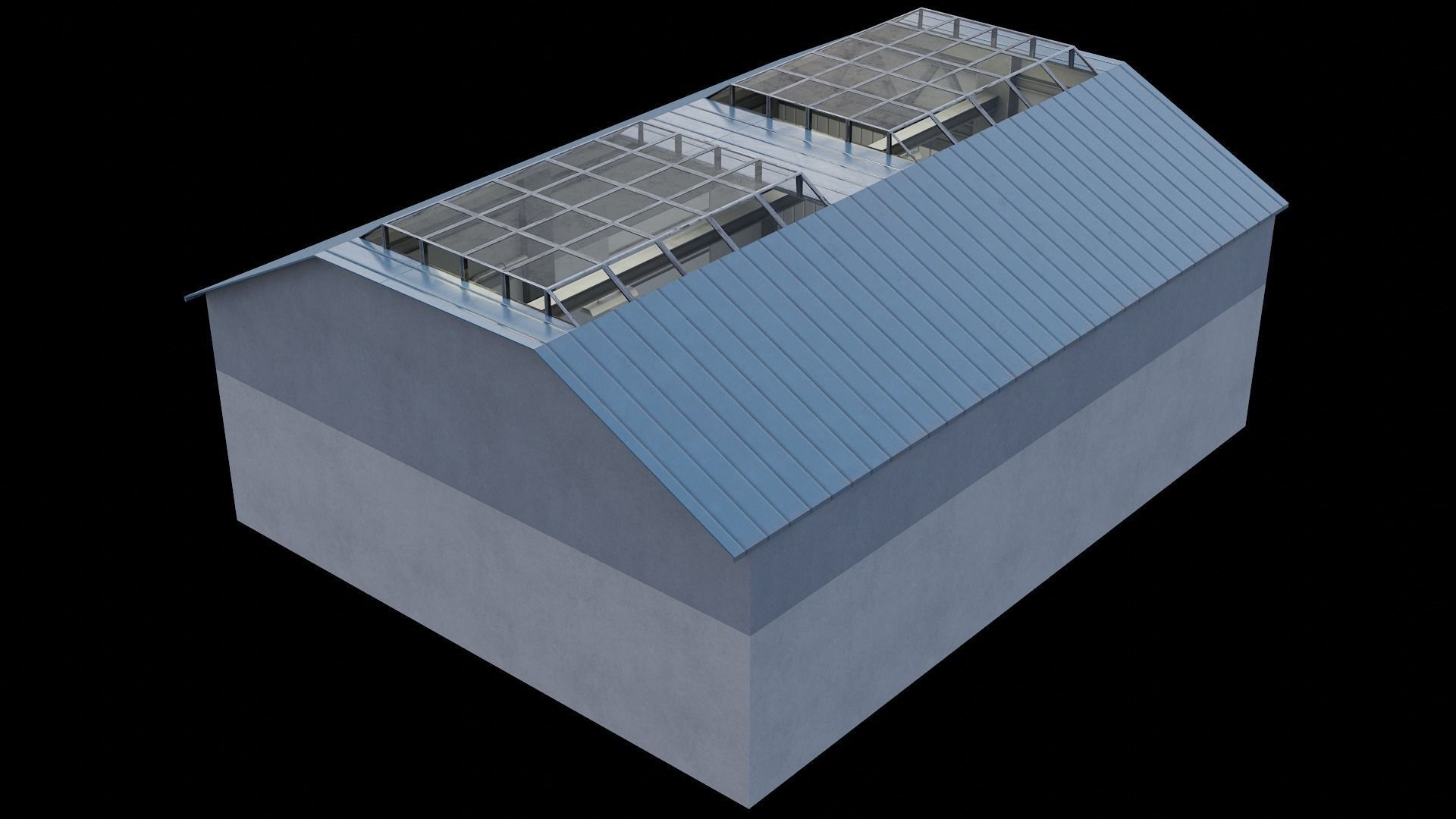 Car Garage Autoservice Building Low-poly 3D model_5