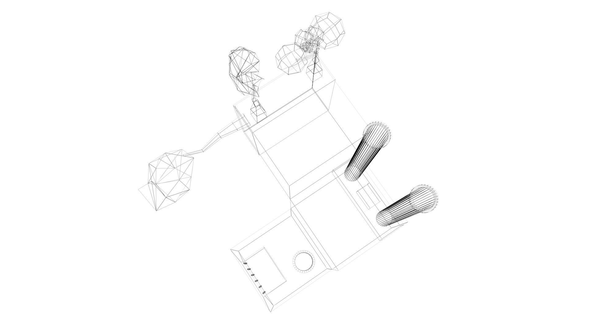 Low Poly Cube World Low-poly 3D model_12