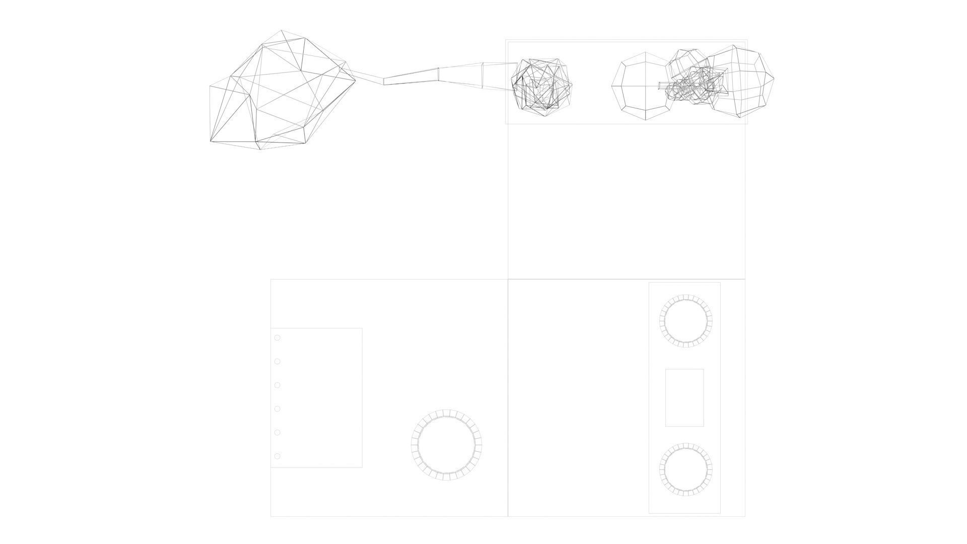 Low Poly Cube World Low-poly 3D model_19