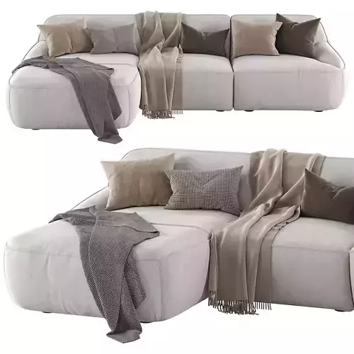 Sofa LXR26 Nivti by Leolux Lx 3D model