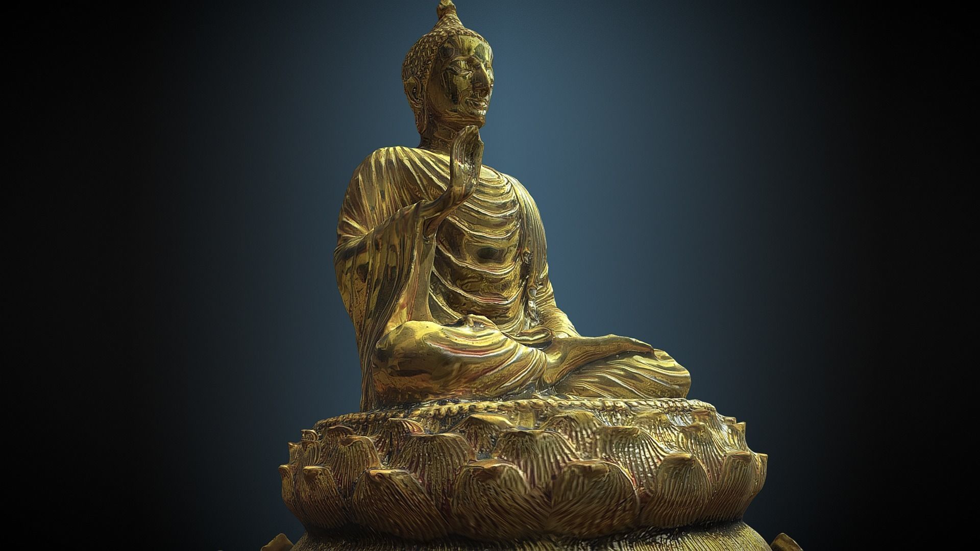 Buddha 33 3D print model_1