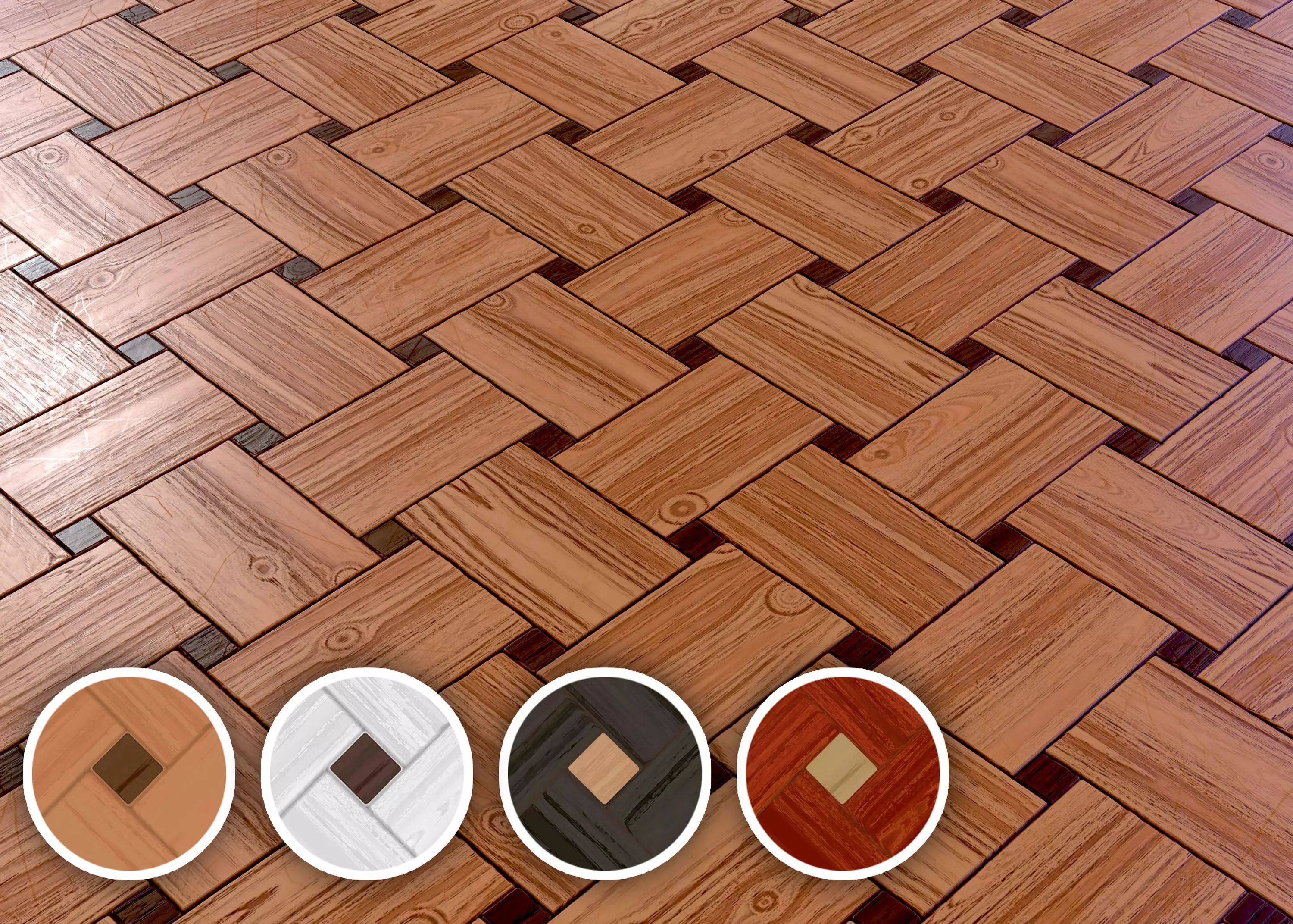 wooden parquet tile PBR Texture 006 Texture