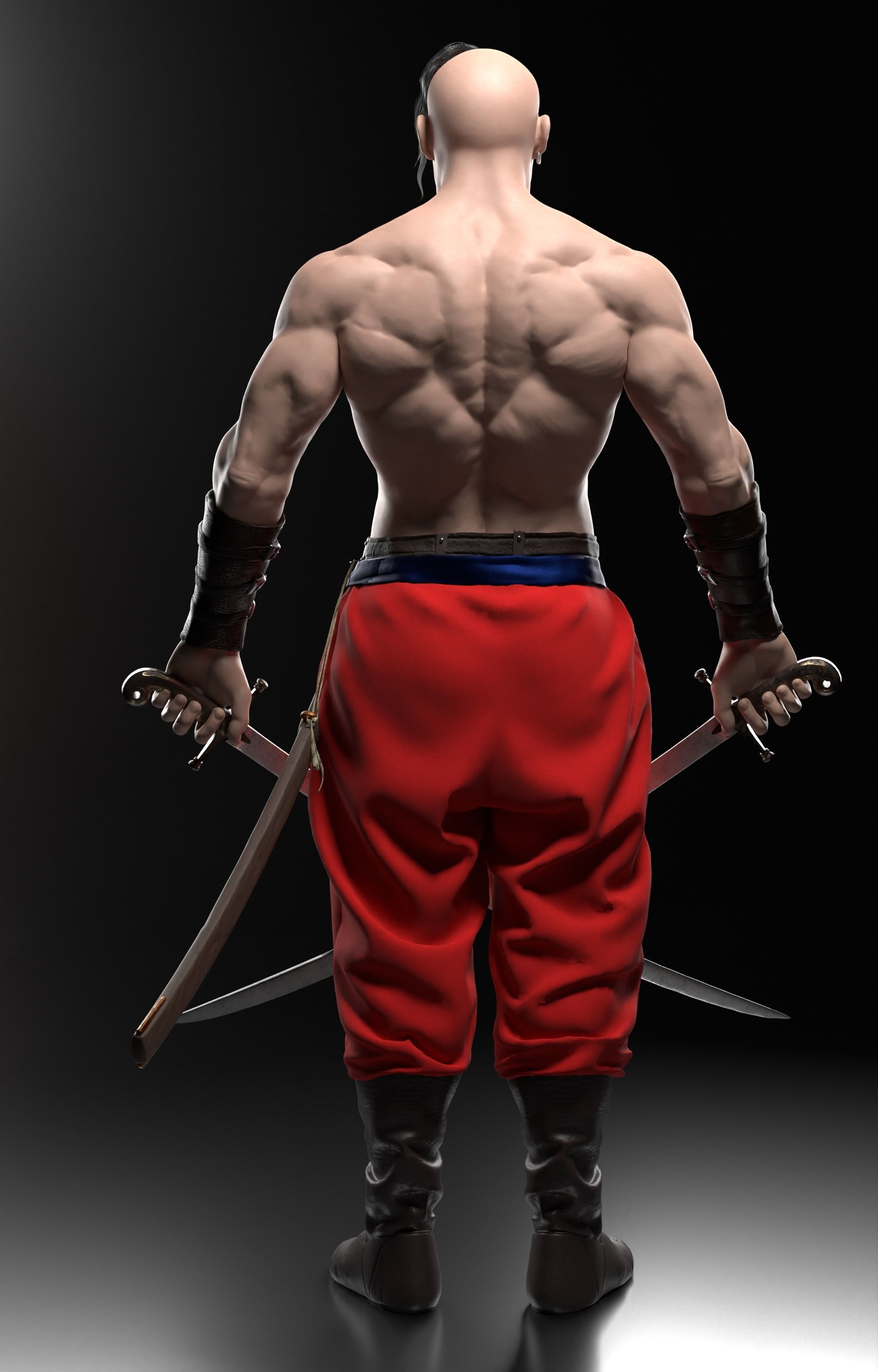 Ukrainian cossack 3D model_5