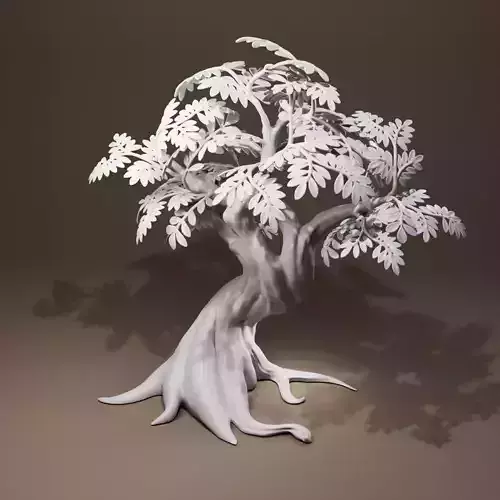 Stylish tree 3D print model