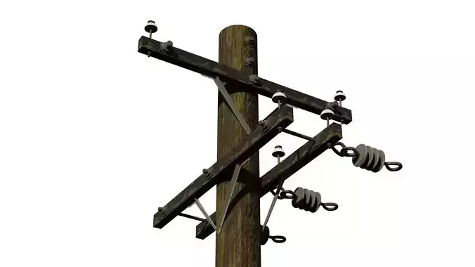 Weathered Telephone Pole 