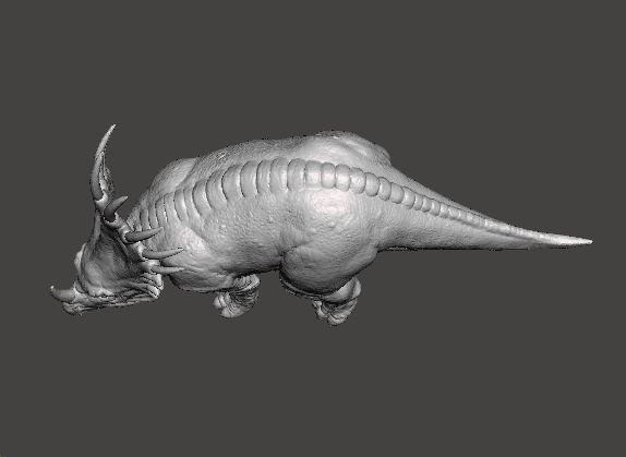 REALISTIC STYRACOSAURUS FIGURE MINIATURE MODEL DINOSAUR MONSTER 3D print model_4