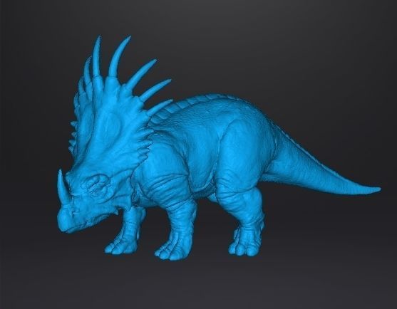 REALISTIC STYRACOSAURUS FIGURE MINIATURE MODEL DINOSAUR MONSTER 3D print model_6