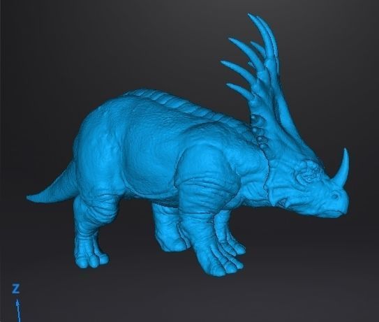 REALISTIC STYRACOSAURUS FIGURE MINIATURE MODEL DINOSAUR MONSTER 3D print model_8