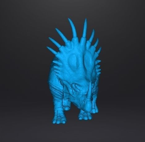 REALISTIC STYRACOSAURUS FIGURE MINIATURE MODEL DINOSAUR MONSTER 3D print model_7