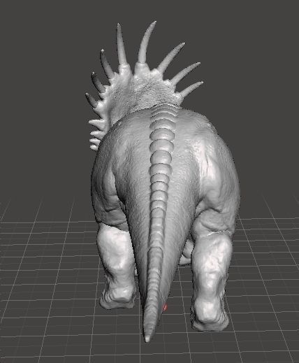 REALISTIC STYRACOSAURUS FIGURE MINIATURE MODEL DINOSAUR MONSTER 3D print model_3