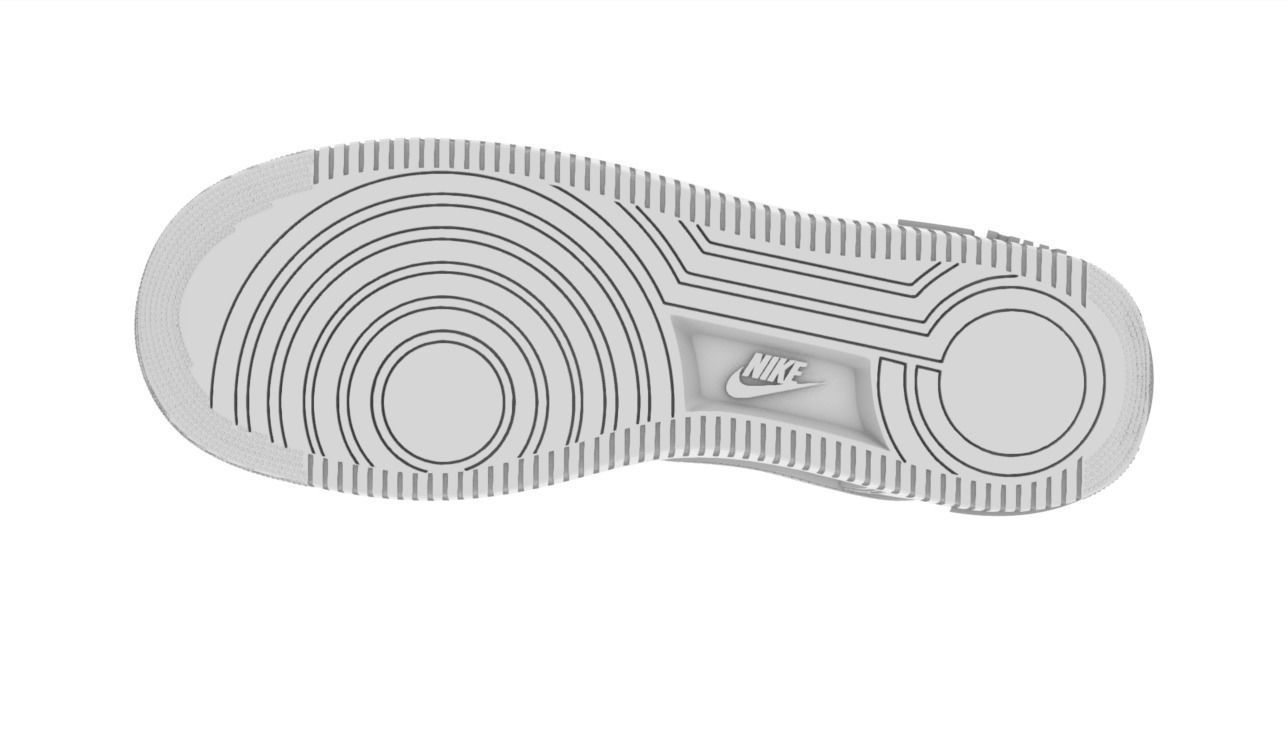 Nike Air Force 1 3D print model 3D print model_6