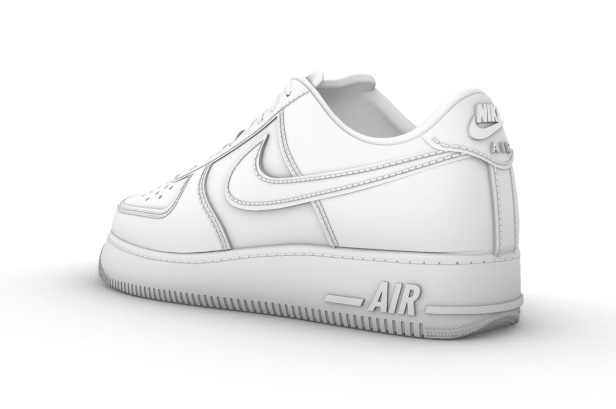 Nike Air Force 1 3D print model 3D print model_3